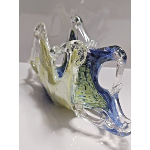 Vintage Lavorazione Arte Murano Hand Blown Glass Napkin holder - Picture 1 of 12